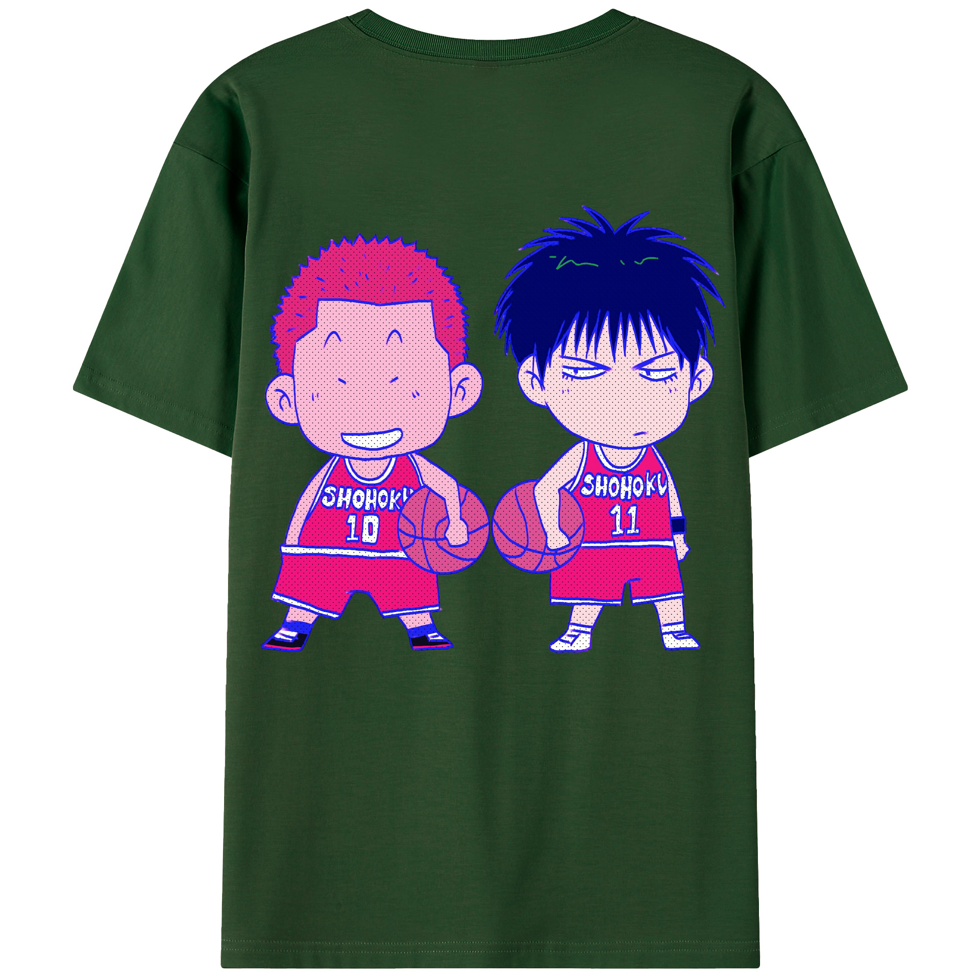 （画像用） SLAM DUNK／スラムダンク 綿100％半袖Tシャツ（背面プリント）